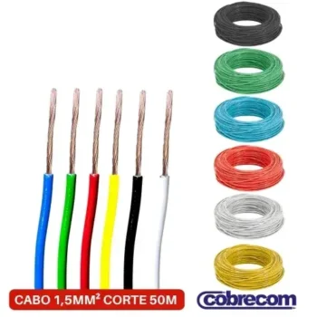 Fio Cabo Elétrico 1.5mm 750V 50M