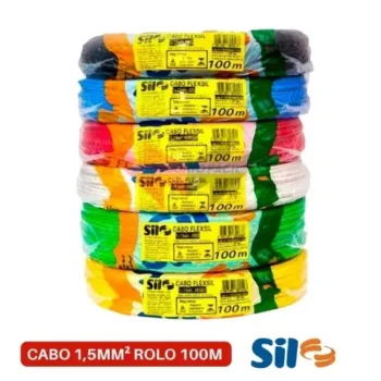 Fio Cabo Elétrico 1,5mm Sil 750V 100M