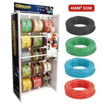 Fio Cabo Elétrico 4mm 750V 50M