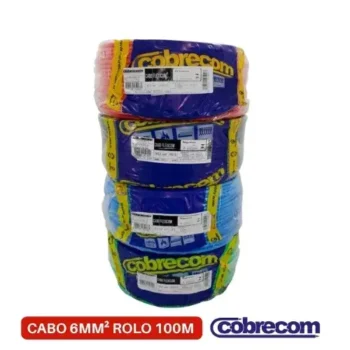 Fio Cabo Elétrico 6mm 750V 100M