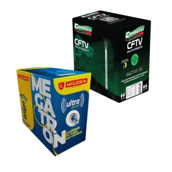 Cabo Ultra CFTV Rede Alarme 4PX24AWG CCA Caixa com 300 Metros