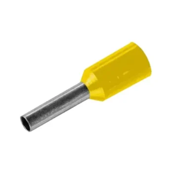 Terminal Ilhós Simples 6mm Pré-Isolado - Amarelo
