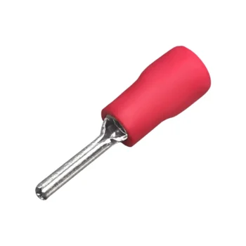 Terminal Pino Pré Isolado 0.50 á 1.50MM Vermelho- Conexões a Blocos