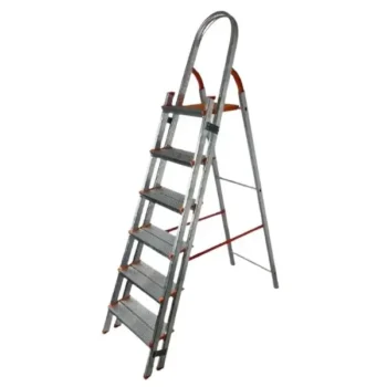 Escada De Alumínio Dupla Com 6 Degraus