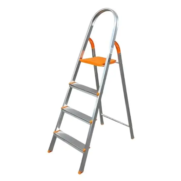 Escada De Alumínio Com 4 Degraus