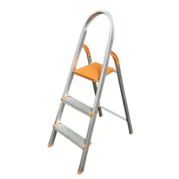 Escada De Alumínio Com 3 Degraus