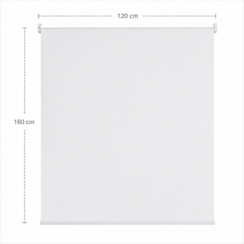 Persiana Rolo Blackout Evolux Bloom 120x160 Branca Linho