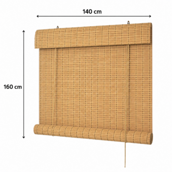Persiana Rolo Bambu Evolux Bauhaus 140x160 Haya