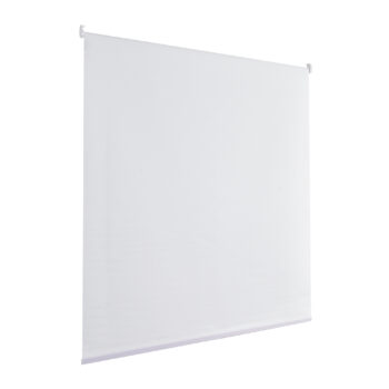 Persiana Rolo Blackout Evolux Bloom 160x160 Branca Linho
