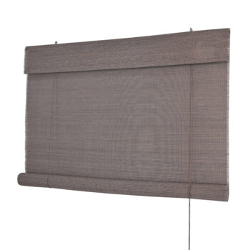 Persiana Rolo Bambu Evolux Bauhaus 160x160 Nogueira